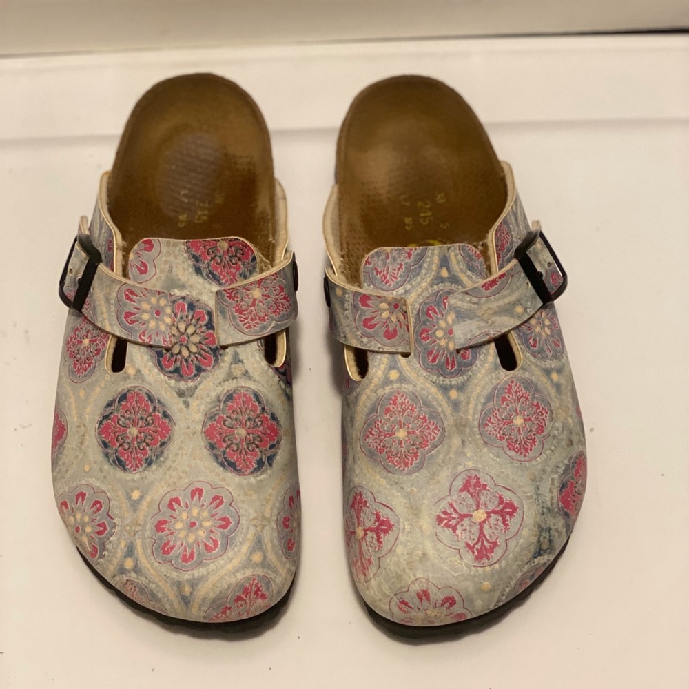 Birkenstock Papillio Blue Clogs sz 7 / 38